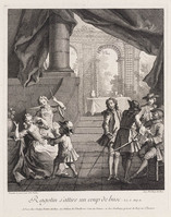 KG 12980
<br/>
Ragotin voelt zich aangetrokken tot een baleinen corset
<br/>
<em>Oudry, Jean-Baptiste (1686-1755)</em>
